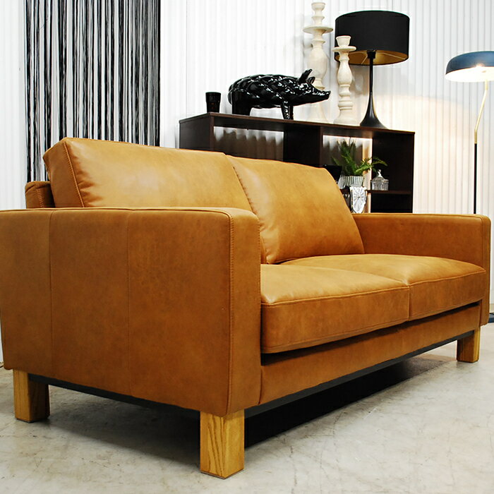 アウトレット 未使用 送料無料 高品質 ヴィンテージ調 モダン フェザー入り 北欧調 ソファ フリーマン ..