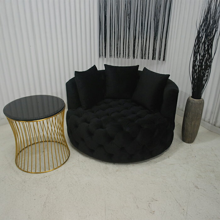 アウトレット 送料無料 新品 未使用 チェスターフィールド調 エレガント 1Pソファ ラグジュアリー ソフ..