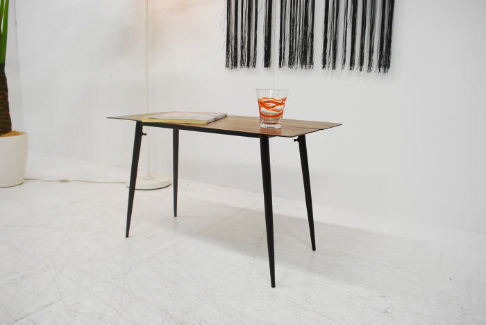 送料無料 未使用 アウトレット ヴィンテージ調モダンデザインハイタイプ テーブル 77幅 現品限りミキインテリア [2]