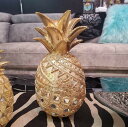 送料無料 未使用 パイナップル pineapple おしゃれオブジェ オブジェ ゴールド 金 存在感抜群 開運 インスタ映え 雑貨 キラキラ かわいい リビング...