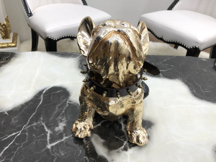 送料無料 アウトレット インスタ映え プレゼント ギフト 贈り物 パグ 犬 ドッグ Dog オブジェ 雑貨 置物 ワンちゃん プレゼント ゴールド ブラック ラグジュアリー オシャレ おしゃれ キラキラミキインテリア [3]