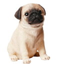 アウトレット 未使用 送料無料 犬 イヌ DOG パグ かわいい オブジェ リアル 置物 招福 雑貨 インテリア リビング 玄関 プレゼント 贈り物 　ミキインテリア