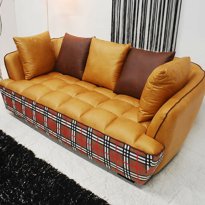 アウトレット 未使用 送料無料 現品限り SAM SOFA ヴィンテージ調デザインソファ 撥水加工 3Pソファー トリプルソファー 3人掛け 三人掛け ソファー ソファ 存在感 セーフスペックレザー はっ水加工 リビング 家具ミキインテリア