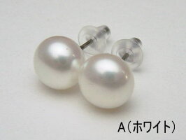 淡水真珠ピアス【8mm-9mm】(チタン)【メール便送料無料】etp-5946【訳あり】(真珠ピアス淡水パール本真珠パールピアス伊勢志摩パール直結K14WGK18(18金)OK)【楽ギフ_包装】