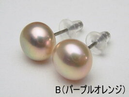 淡水真珠ピアス【8mm-9mm】(チタン)【メール便送料無料】etp-5946【訳あり】(真珠ピアス淡水パール本真珠パールピアス伊勢志摩パール直結K14WGK18(18金)OK)【楽ギフ_包装】