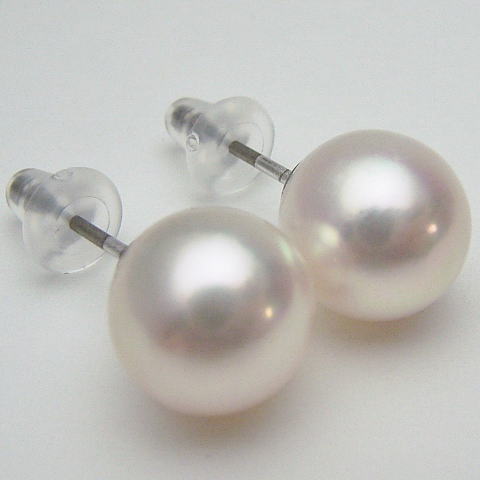 アコヤ真珠ピアス【8mm-8.5mm】(チタン) ewr-7021 【メール便送料無料】【激安】(真珠ピアス あこや本真珠 アコヤ本真珠 あこや真珠 和珠 パー...