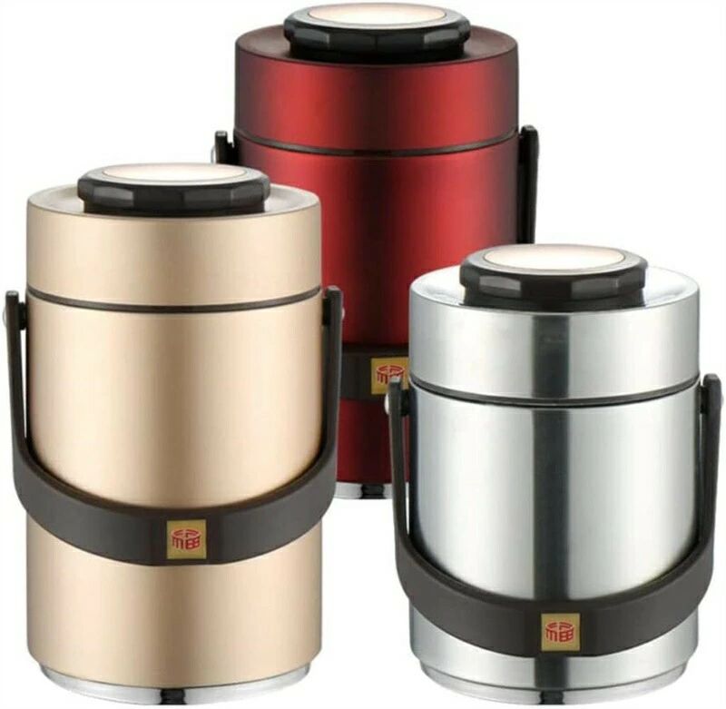 【送料無料】ステンレスランチジャー 保温 フードコンテナ 弁当箱 シルバー お弁当箱 保温弁当箱ランチ..