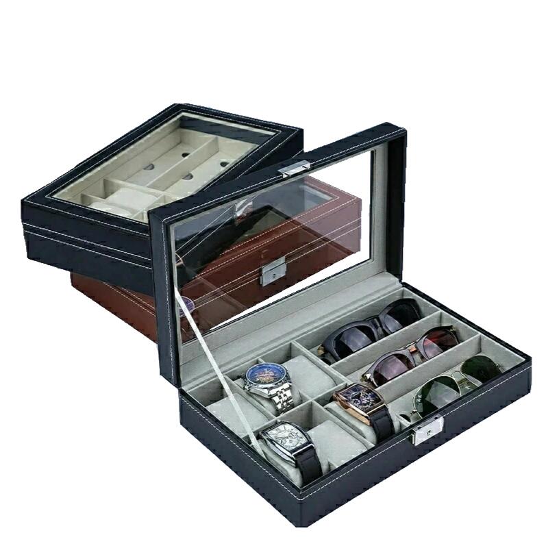 【楽天スーパーSALE限定半額】【送料無料】腕時計 眼鏡 サングラス収納ボックス 腕時計6本 サングラス3本 時計ケース 腕時計ケース 時計 腕時計 収納 保管 ボックス コレクション ケース ウォッチケース ディスプレイ インテリア プレゼント