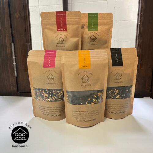 Kinchanchiのふりかけの神 詰め合わせ5種セット 有明産 ご飯のお供 おつまみ ギフト 国産 やみつき ご飯の具 お弁当 キャンプのお供 手土産 おにぎりの具 ポッキリ商品