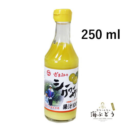 沖縄産シークヮーサー果汁100%（250ml）沖縄 土産 人気 果汁100% ジュース ノビレチン シークヮーサー水 お買い物マラソン 1