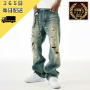 MEDM Mr Enjoy Da Money おしゃれ ラッパー デニム パンツ Gパン ジーンズ ジーパン デニムパンツ 青 ブランド ロゴ ストリート スト...