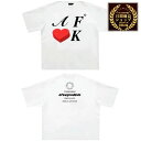 楽天F.M.C.＼楽天マラソン！クーポン配布中／値下げ SALE【20％OFF！定価 9,680円 → 7,744円】AFGK a few good kids afewgoodkids 新品 ハート ホワイト 半袖 Tシャツ アフューグッドキッズ ブラック DONCARE ストリート ヒップホップ ラッパー ストリートファッション