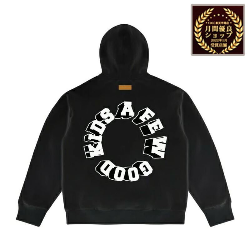 楽天F.M.C.＼本日エントリーでポイント4倍／値下げ SALE【21％OFF！定価 16,280円 → 12,800円】 a few good kids AFGK afewgoodkidsフーディー パーカー アフューグッドキッズ 裏ボア 3Dサークルロゴ ブラック BLACK ストリートファッション