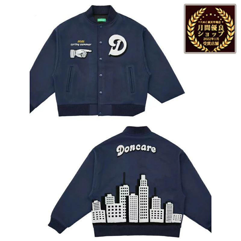 値下げ SALE【41%OFF 定価37 280円→21 800円】DONCARE ドンケア AFGK 摩天楼 スタジャン ジャケット State College Jacket A FEW GOOD KIDS ストリート ストリートファッション ヒップホップ …