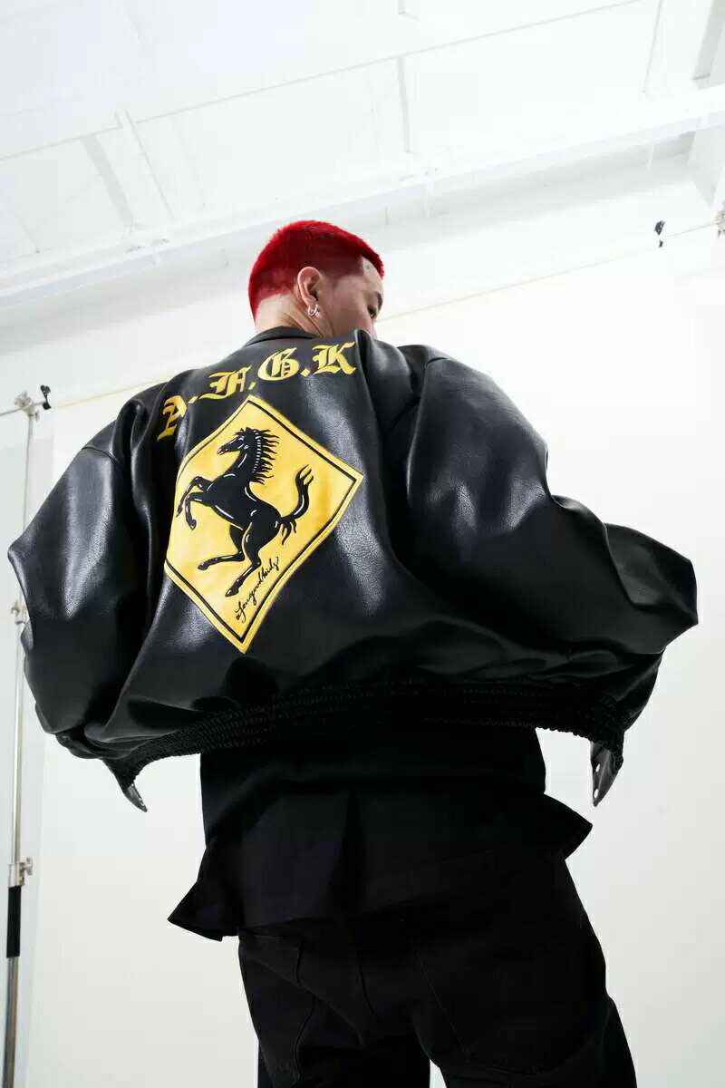 【楽天1位】 A FEW GOOD KIDS afgk スタジャン メンズ レザージャケット メンズ スタジャン レザー ジャケット ダンス 衣装 ヒップホップ