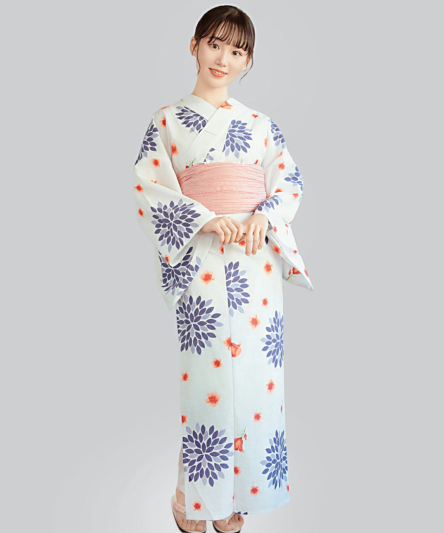 浴衣 レディース 女性大人 ゆかた 浴衣単品 yukata 選べる4柄 フリーサイズ 夏祭り 花火大会 綿 簡単着付け お洒落 シンプル 綺麗 可愛い