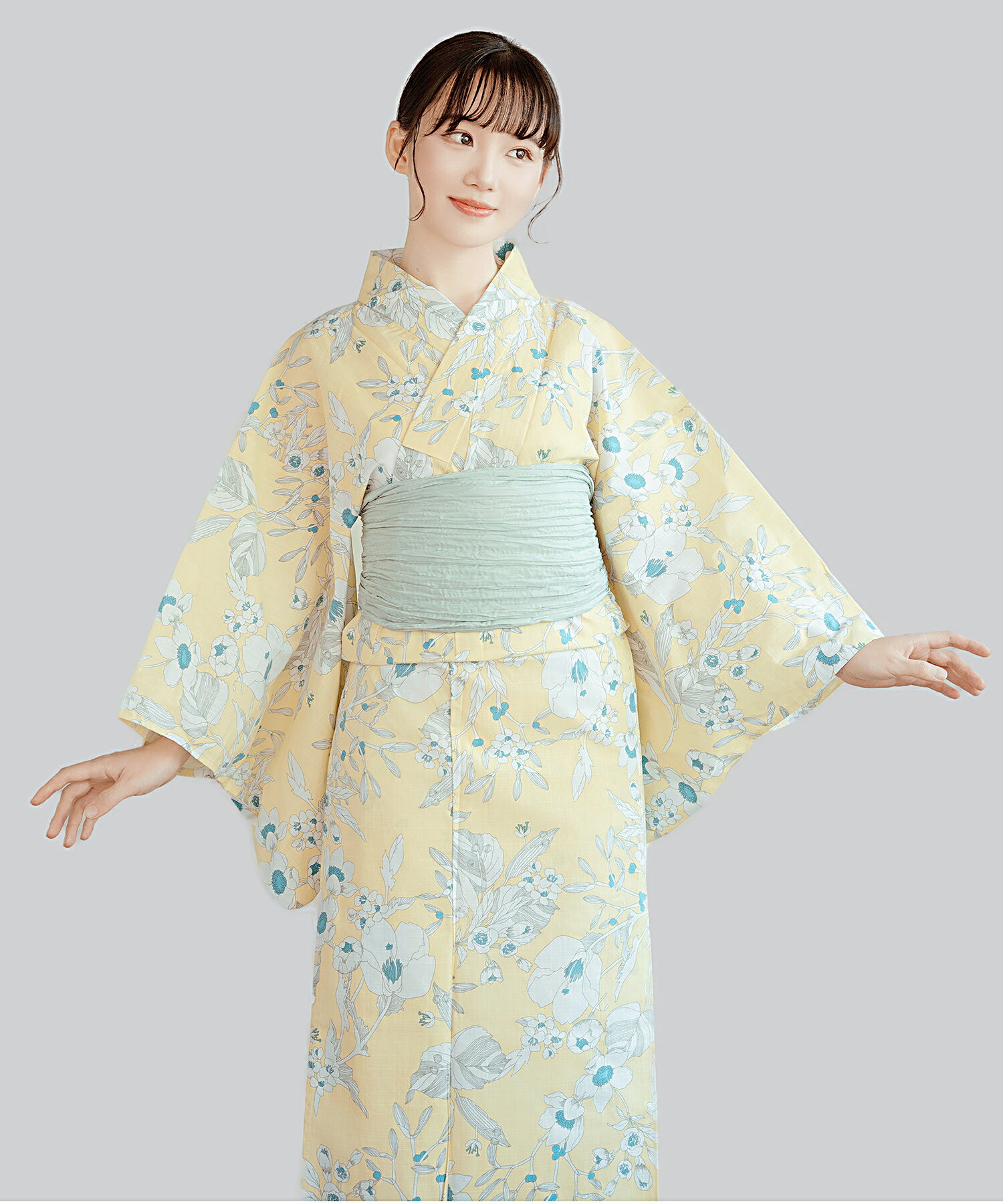 (4)新作 女性浴衣 ゆかた 浴衣単品 4柄 フリーサイズ 夏祭り 花火大会 綿100％