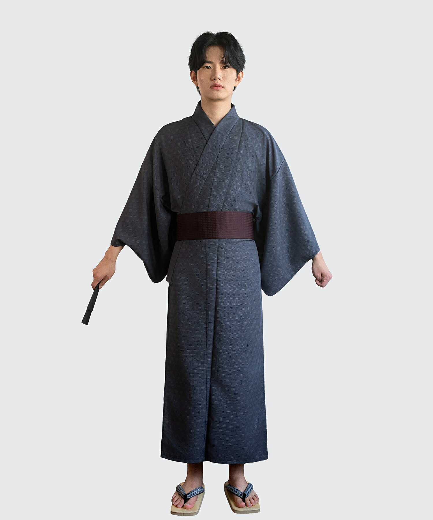 (12)浴衣 メンズ ゆかた M L LL 男性浴衣 花火大会 夏祭り 父の日 プレゼント ポリエステル100％