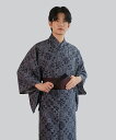 (2)浴衣 メンズ ゆかた M L LL 男性浴衣 花火大会 夏祭り 父の日 プレゼント ポリエステル100%