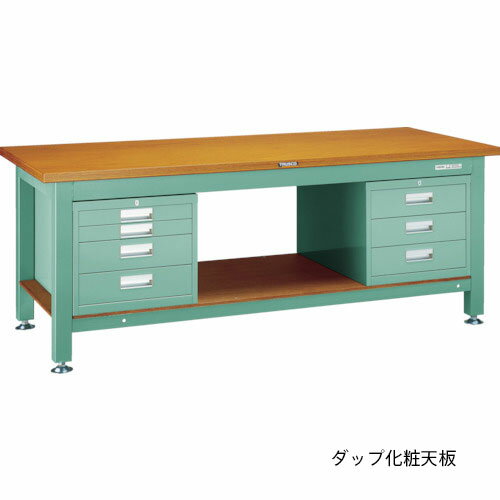 【トラスコ】TW型3000kgタイプ　重量作業台（3段・4段引出付）　1200X750XH740