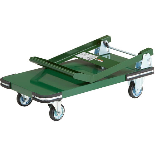 【トラスコ】鋼鉄製運搬車 折りたたみ式 800X450 Φ100プレス車