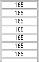 【送料無料】 業務用スチールラック 組立簡単タイプ 耐荷重:1段100kg 【高さ1500 x 横幅875 x 奥行300 x 棚板8枚(有効段数7段)】 [3]