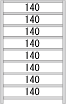【送料無料】 業務用スチールラック 組立簡単タイプ 耐荷重:1段100kg 【高さ1500 x 横幅1500 x 奥行600 x 棚板9枚(有効段数8段)】 [3]