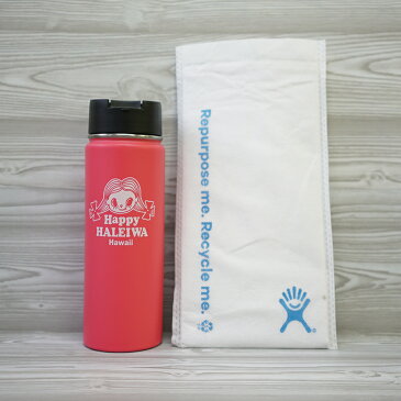 2019年12月最新入荷！≪正規品≫Happy HALEIWA×Hydro Flask　コラボレーションボトル ハワイ限定 ハッピーハレイワ ハイドロフラスク ボトル 【入手困難】【大人気】【HAWAII】【ハワイ直輸入】【水筒】【ピンク】【コラボ】【ハッピーちゃん】【zk】