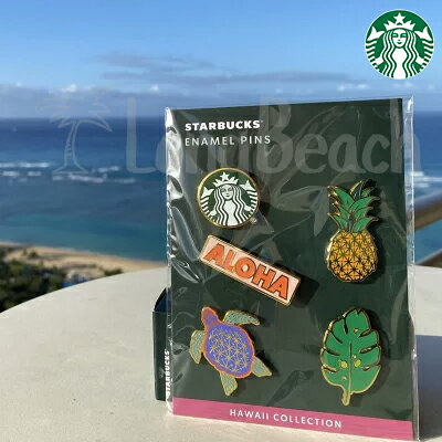 【予約】≪ハワイ限定品≫ STARBUCKS COFFE HAWAII COLLECTION ピンバッジ ENAMEL PINS スターバックス ..