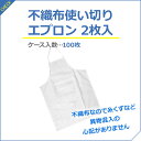 【法人様限定】不織布使いきりエプロン 2枚入×50箱