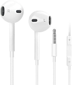 【2021強化版】iPhone イヤホン 有線 イヤホン 3.5mm 高音質 高音質 通話可能 音量調整 騒音低減 3.5mm ジャック 多機種対応(白)iphone7以下対応ネット通販