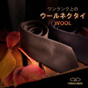 【ヴィッセル勝利☆ポイント2倍】ネクタイ 無地 ウール wool WOOL おしゃれ メンズ 男性 ビジネス 柄 ユニーク ビジネス カジュアル オフィス カジュアルネクタイ シック ギフト プレゼント 赤 青 ネイビー ブルー ワイン グレー グリーン イエロー オレンジ 秋冬