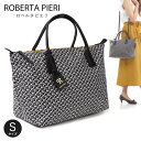 ROBERTA PIERI ロベルタ ピエリ タタミ トートバッグ スモール スーパーブラック 黒 2way 牛革 ファスナー ショルダーバッグ bag バッグ バック 鞄 カバン 幾何学模様 上品 綺麗 キレイ 並行輸入 あす楽 送料無料