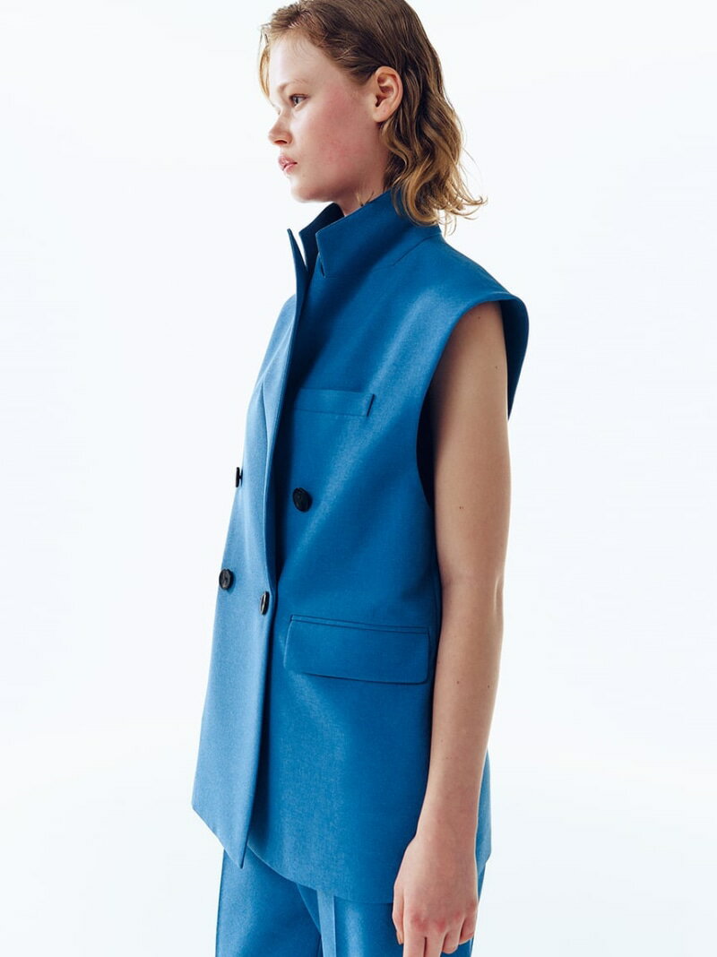 【SALE／50%OFF】【セットアップ対応】デニムライクSET UPテーラードベスト Mila Owen ミラオーウェン トップス ベスト・ジレ【RBA_E】【送料無料】[Rakuten Fashion]のサムネイル