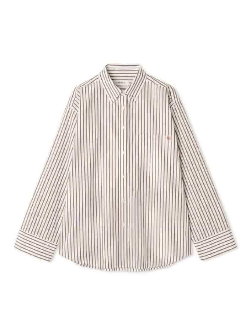 タブスリーブ釦ダウン柄シャツ Mila Owen ミラオーウェン トップス シャツ・ブラウス【送料無料】[Rakuten Fashion]のサムネイル