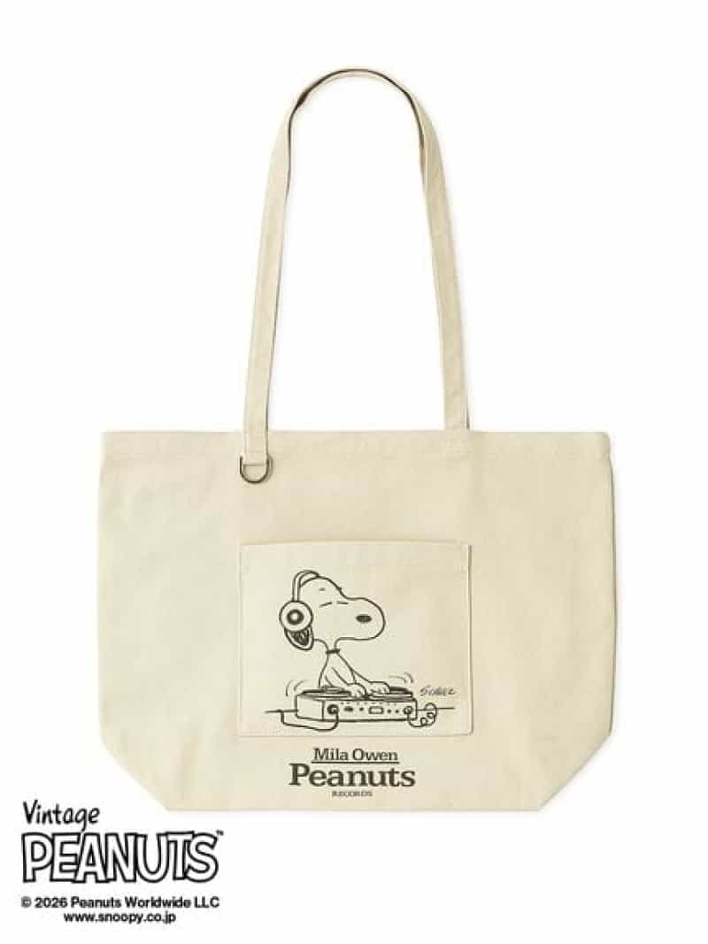 【PEANUTS RECORDS】キャンバストートバッグ Mila Owen ミラオーウェン バッグ トートバッグ レッド【送料無料】[Rakuten Fashion] milaowen-10005987 Mila Owen/ミラオーウェン サンプル画像2