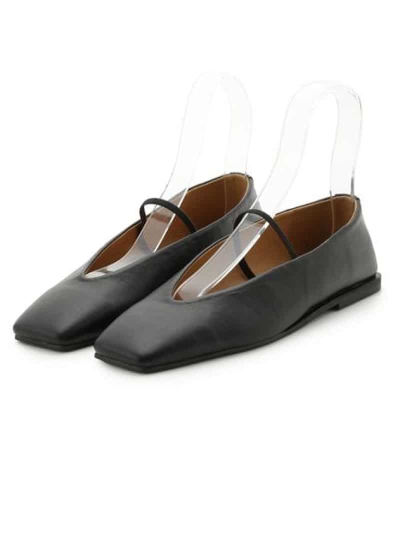スクエアトゥソフトバレエシューズ Mila Owen ミラオーウェン シューズ・靴 その他のシューズ・靴 ブラック レッド【送料無料】[Rakuten Fashion]