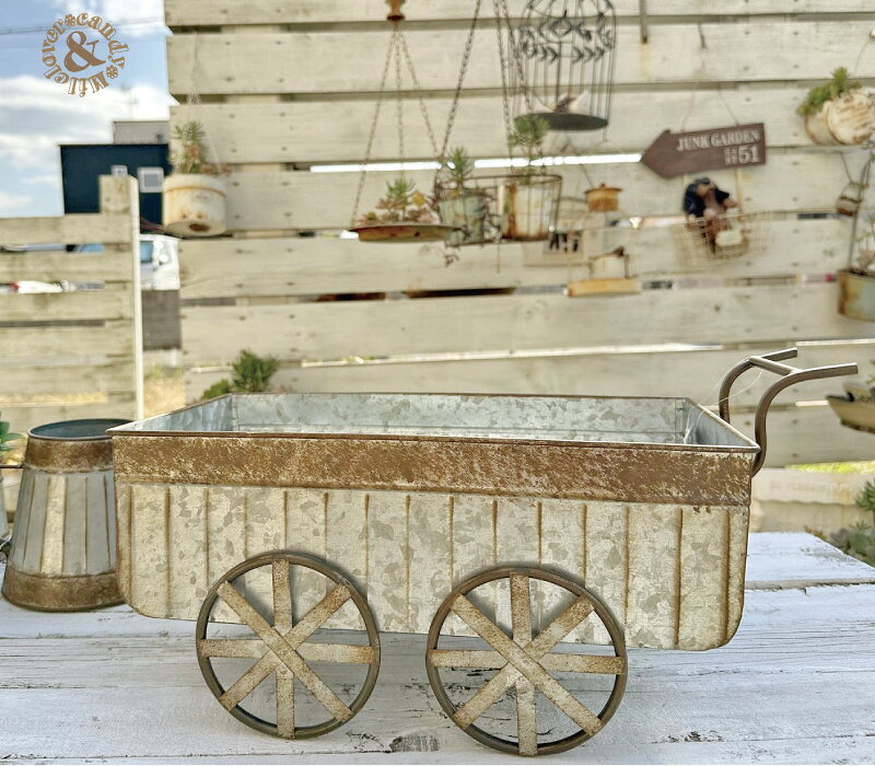 再入荷！アンティーク調 ルアン カート / ガーデニング ガーデンオブジェ