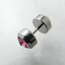 ボディピアス 16g ダブルクリスタル フェイクプラグ 16G SFP014
