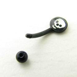 ボディピアス 16g 色々モチーフ　アクリルカーブドバーベル16G　ACB002