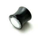 ボディピアス ミラー&ラメ付きアクリルフレアプラグ12mm、00Gwmir12mm