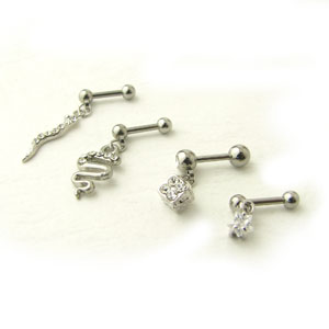 ボディピアス はちゅーるい＆スター＆キューブ ピリ辛珍味なボディーピアスstb-c03