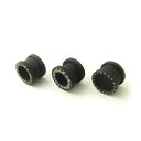 ボディピアス 模様が付いた!つや消しマットブラックトンネル tn-3m(4)