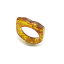 リング メンズ コハク 琥珀 インディアンジュエリー 指輪 レディース アメリカ ネイティブ 一点もの ハンドメイド 手作り 金運 SWL-R55