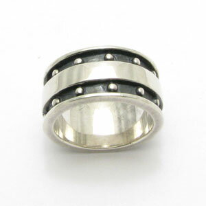 リング 指輪 メンズ シルバー シンプル 太め 銀 スターリング 20号 TR52011