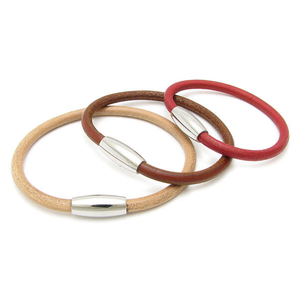 ブレスレット メンズ レディース レザー ステンレス close to me st シンプル マグネット 本革 男女兼用 3サイズ 3色 SBR11-041-0...