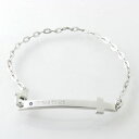 close to me(クロス トゥ ミー)クロスプレートシルバーブレスレット(レディース)ブルーダイヤ メッセージSBR13-042【プレゼント】【ペアブレス...