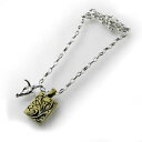 ネックレス ペンダント アンティークGLD×バッファローヘッドネックレス KN13023【ネックレス】