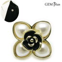 ラペルピン レディース メンズ パール 薔薇 バラ 花 ピンブローチ タックピン ピンズ JS10057【結婚式】【GEM plus】