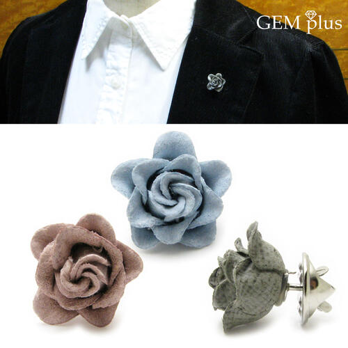 ラペルピン メンズ レディース コサージュ 薔薇 バラ ミニサイズ フラワー シンプル お花 ピンブローチ オケージョン js10016【GEM plus】【結...
